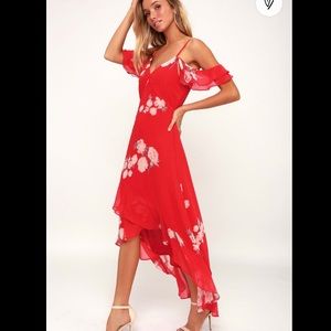 Lulu’s Off-the-Shoulder High-Low Dress